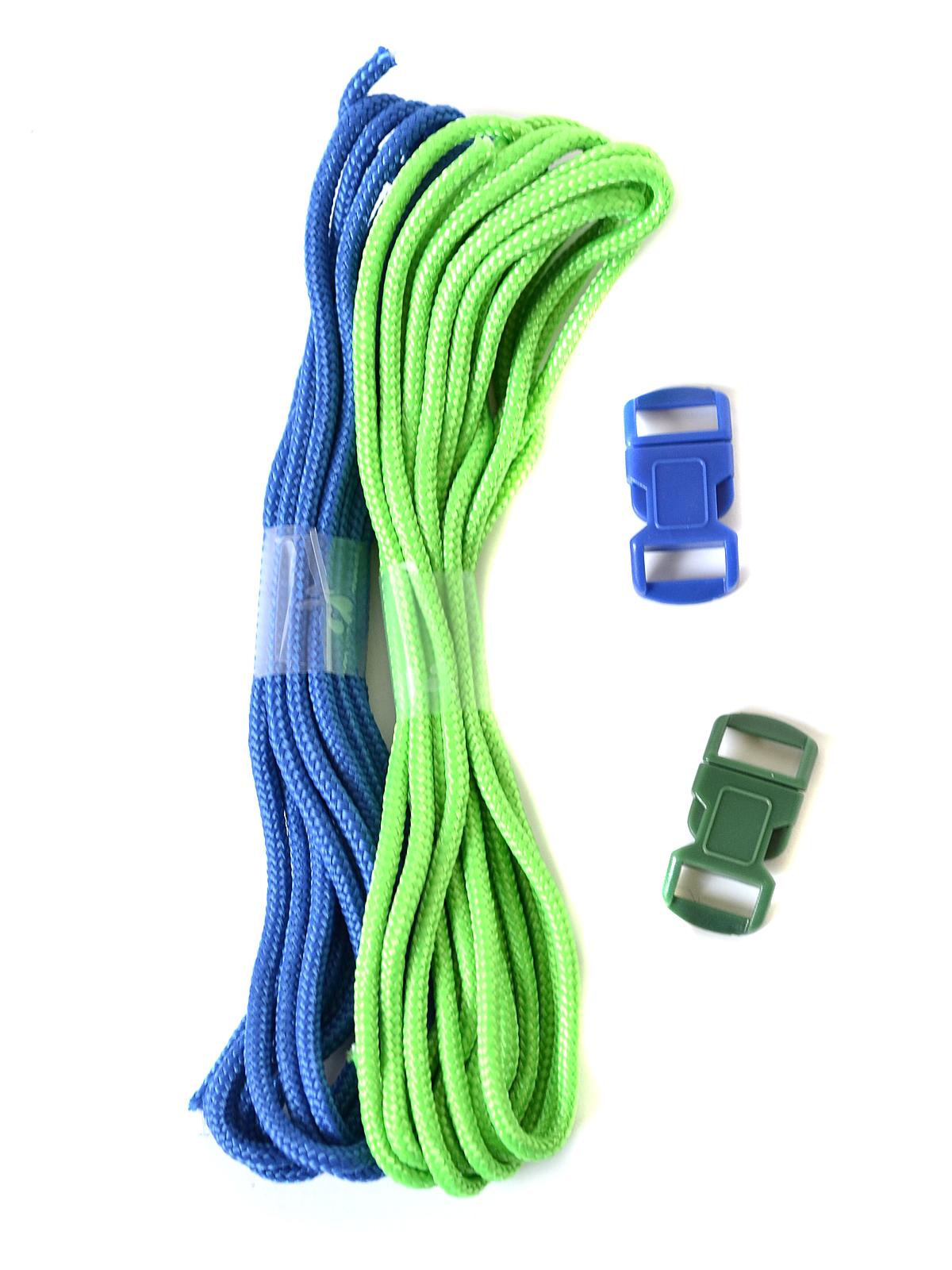 Parachute Cord Friendship Bracelet Kits Blue Green
