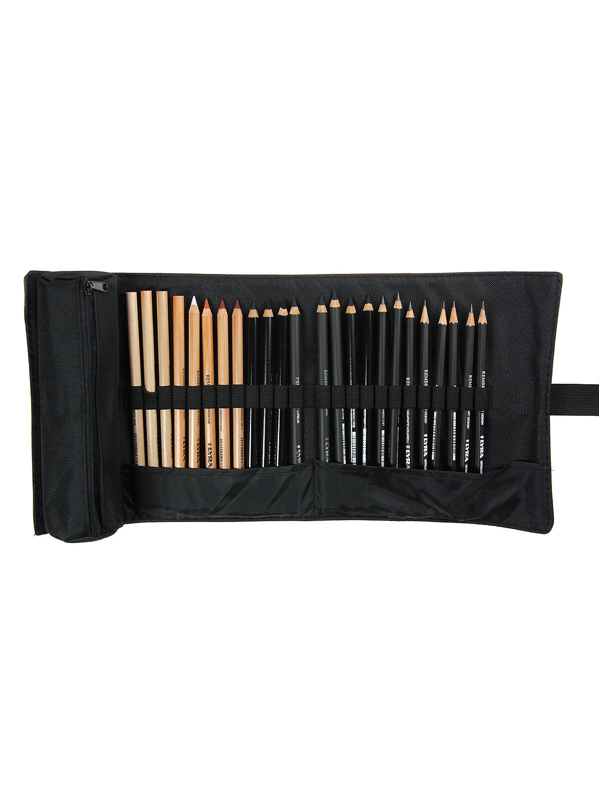 Rembrandt Fine Art Graphite & Sketching Sets sketching roll set of 24