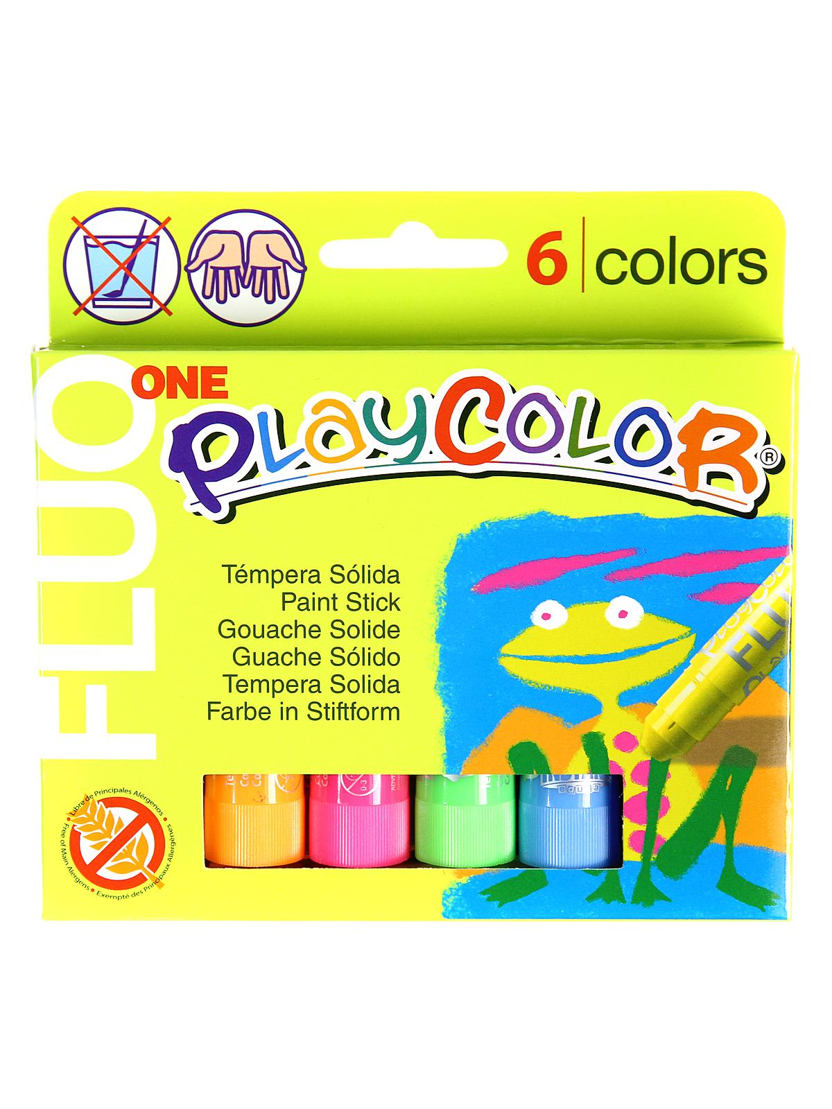 Paint Sticks fluorescent set of 6