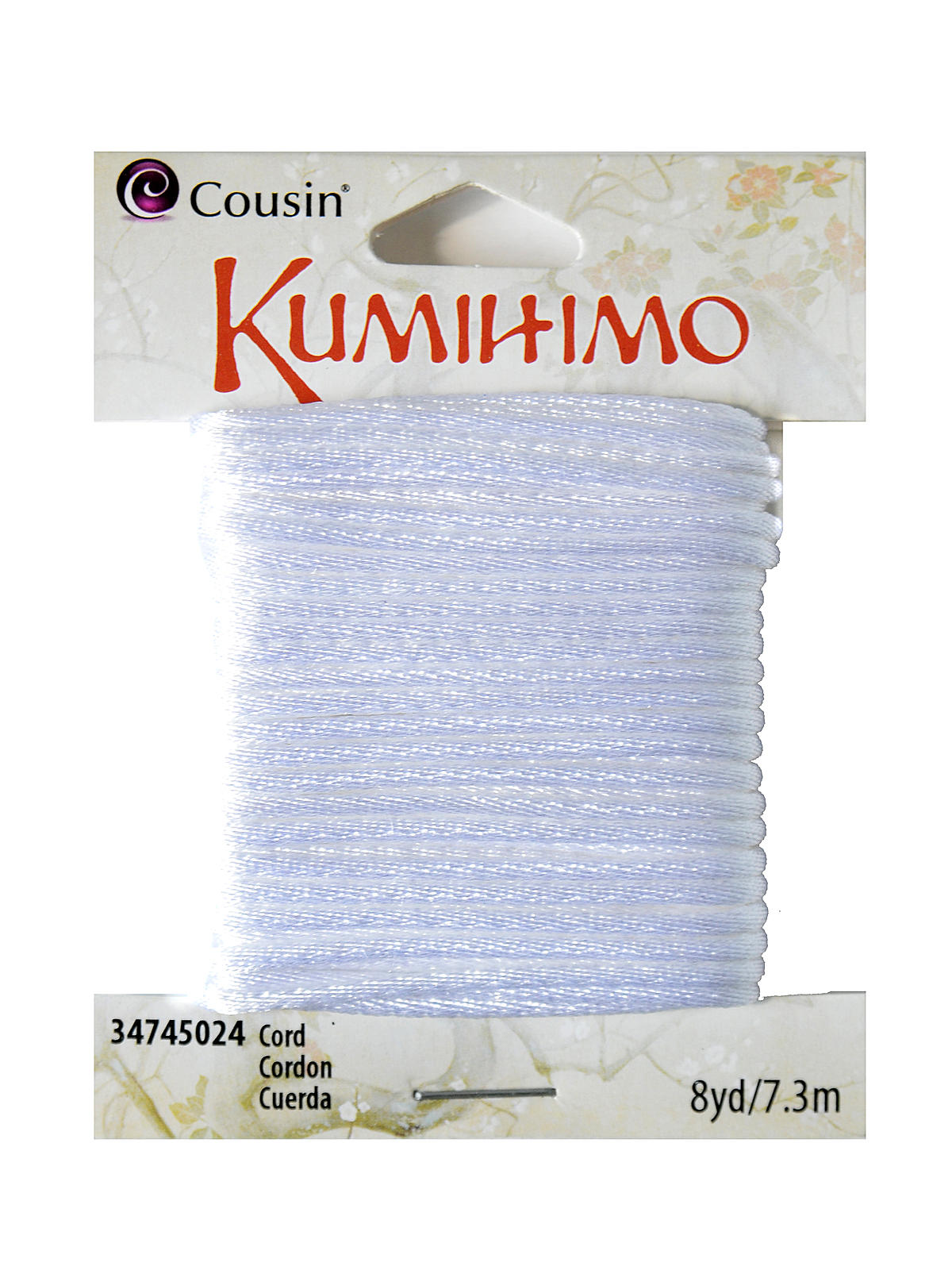 Kumihimo Cord 1.5 Mm X 8 Yds. White