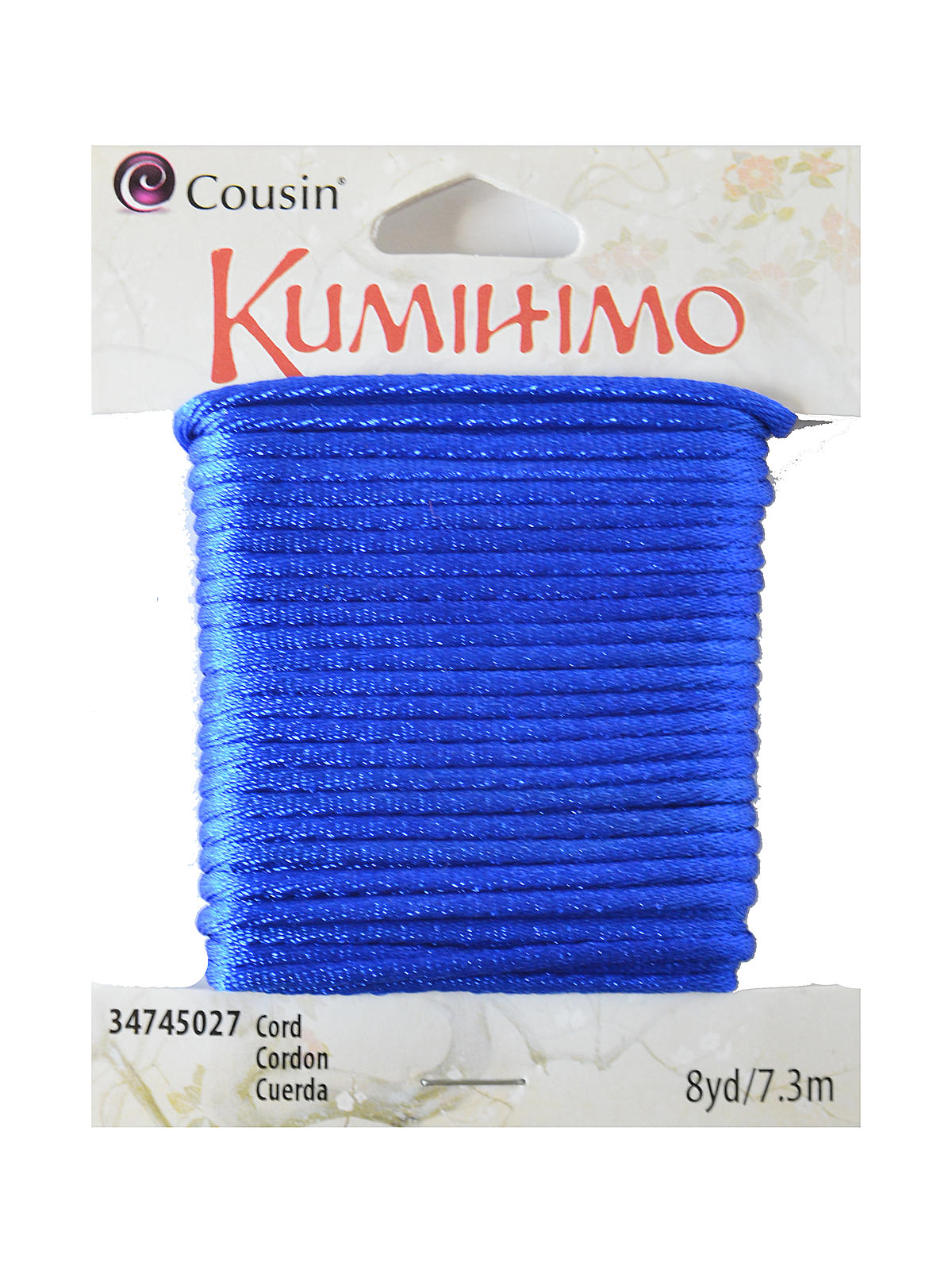 Kumihimo Cord 1.5 Mm X 8 Yds. Capri Blue