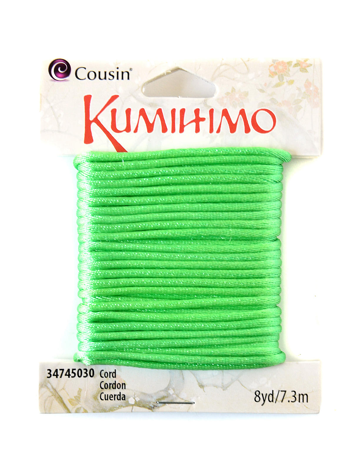 Kumihimo Cord 1.5 Mm X 8 Yds. Green