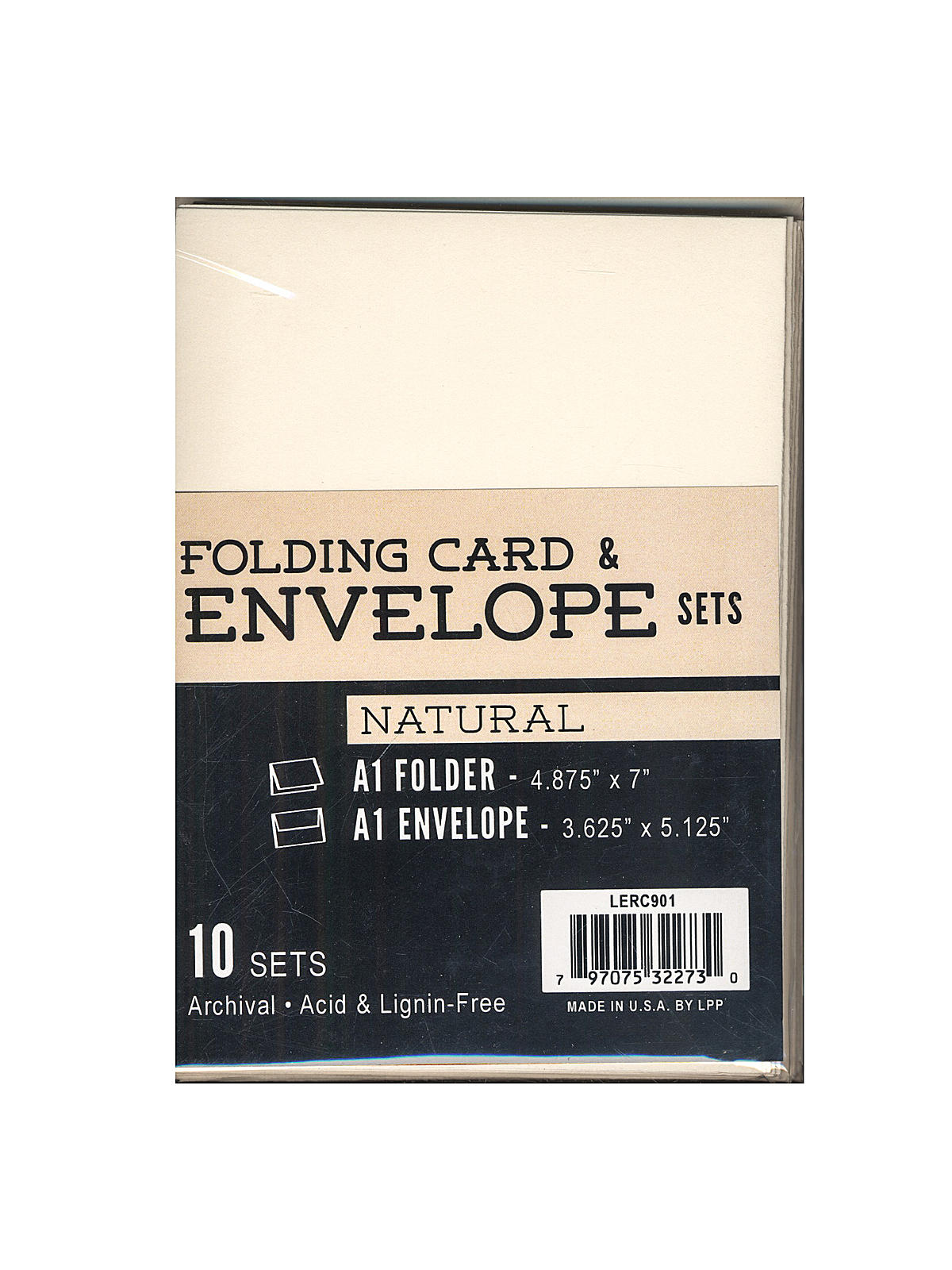 Card Making Sets Folding Cards & Envelopes A1 Vanilla Pack Of 10