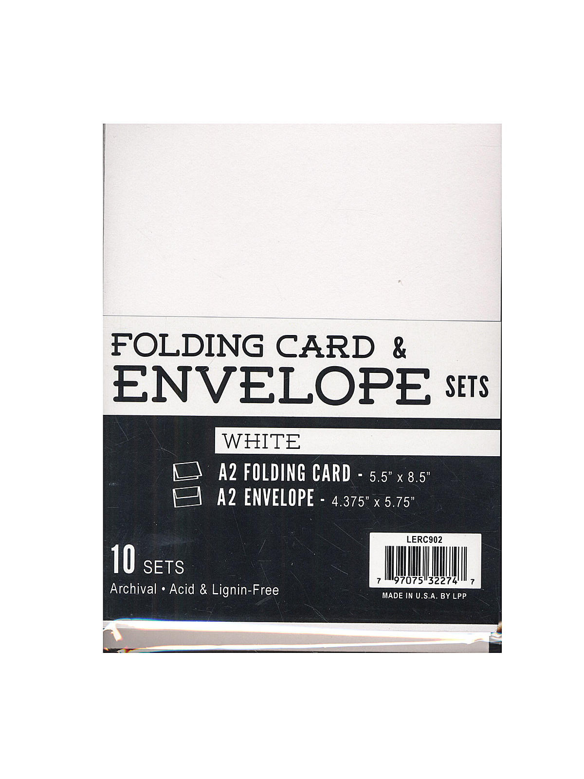 Card Making Sets Folding Cards & Envelopes A2 White Pack Of 10