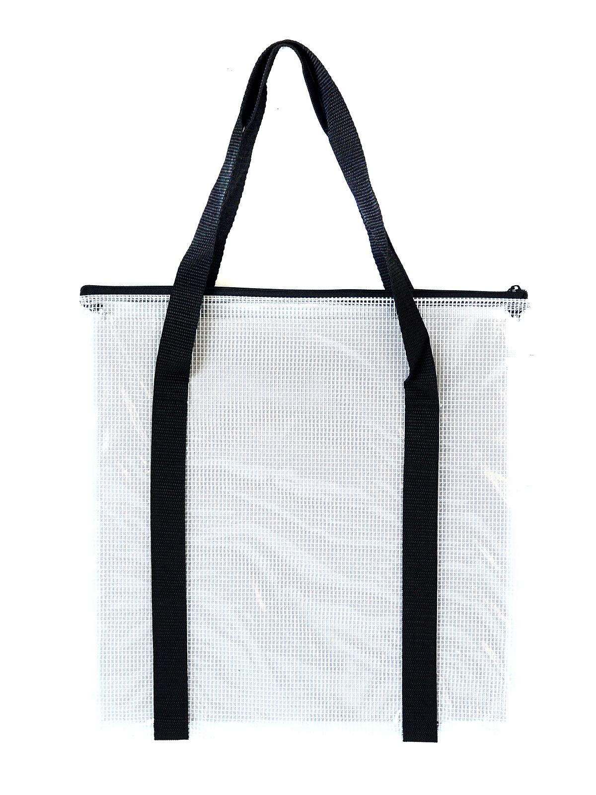 Mesh-reinforced Vinyl Bags Deluxe Bag With Handles 12 In. X 16 In.