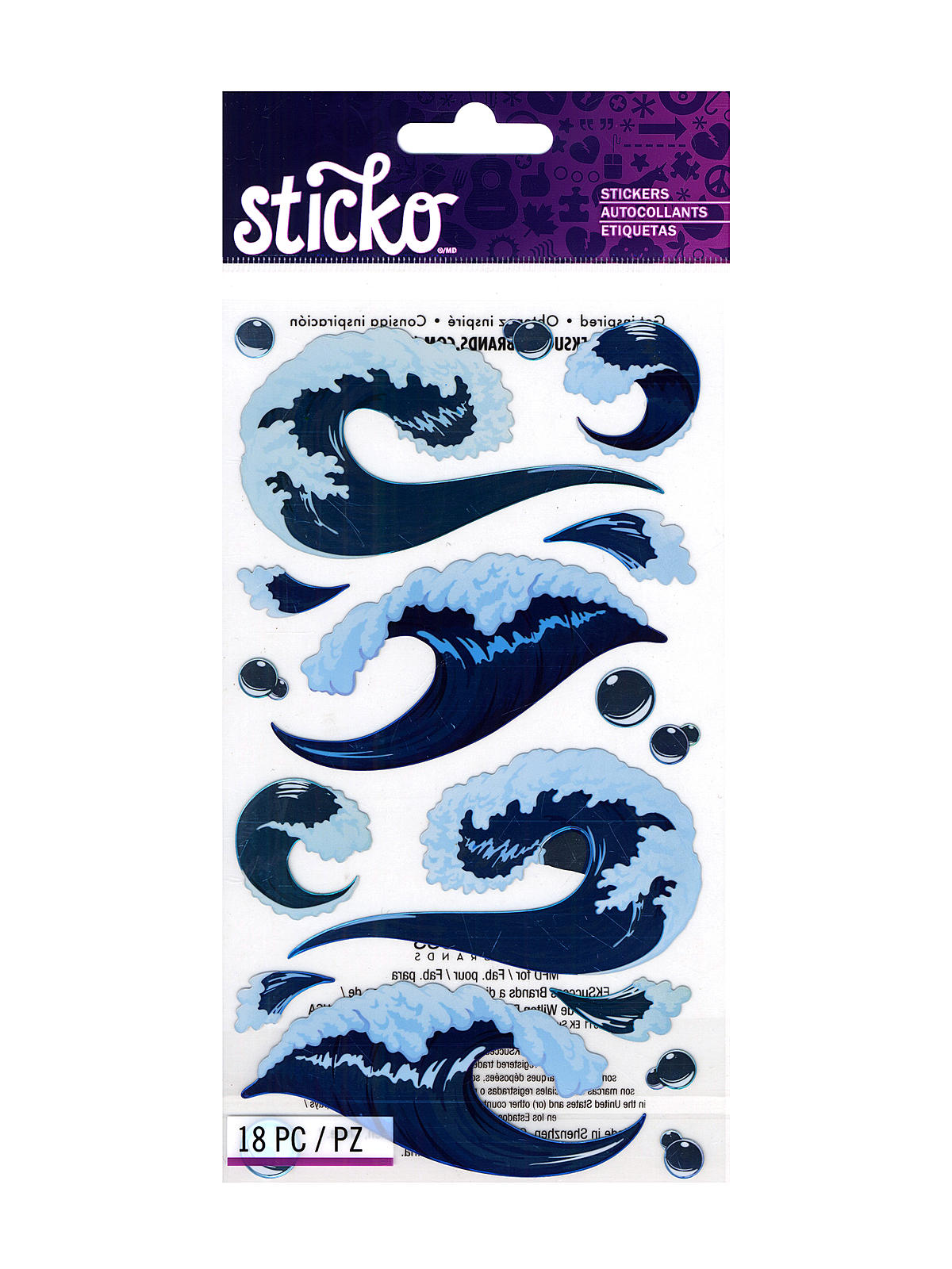 Classic Stickers Tsunami 18 Pieces