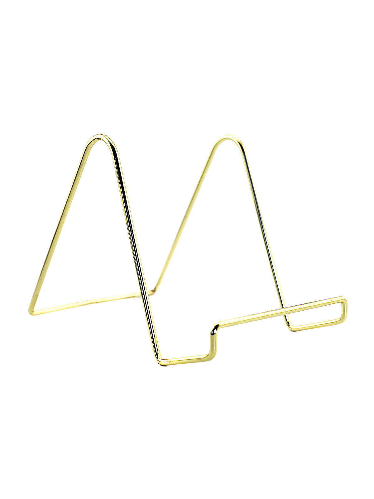 Smooth Round Wire Stands Brass 6 In.