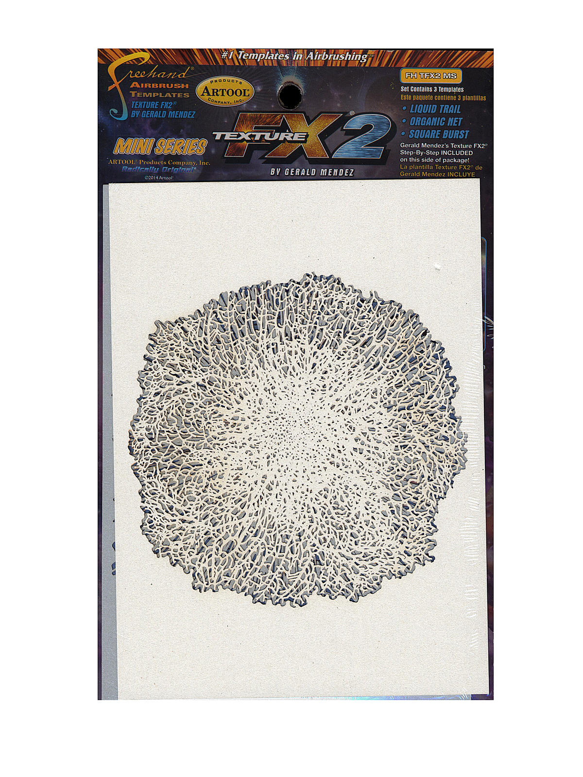 Texture Mini Series Airbrush Templates FX2 set of 3