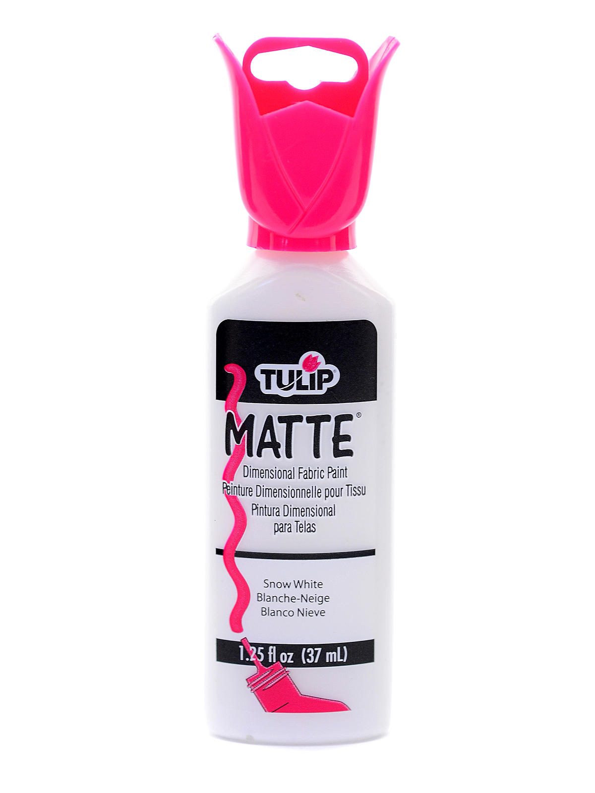 Matte Dimensional Fabric Paint snow white 1 1 4 oz.