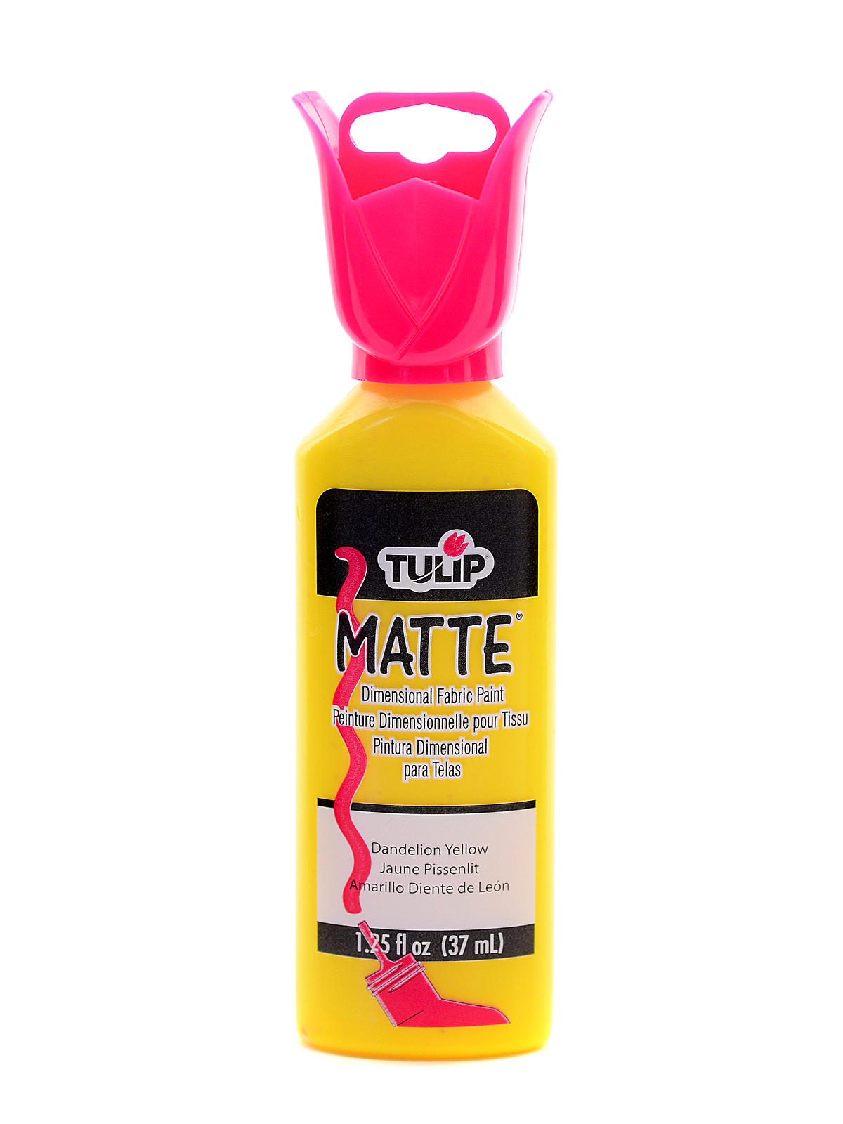 Matte Dimensional Fabric Paint dandelion yellow 1 1 4 oz.