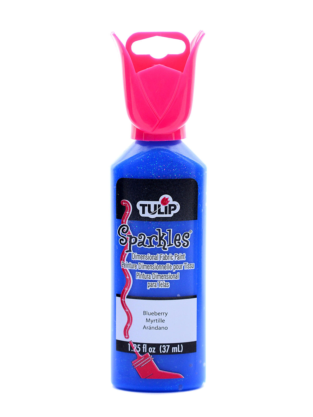 Sparkle Dimensional Fabric Paint blueberry 1 1 4 oz.
