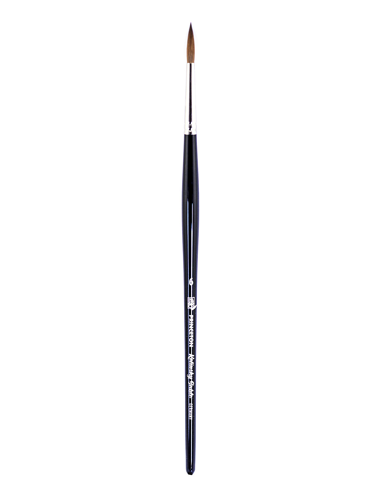 Series 7050 Short Handled Kolinsky Sable Brushes Size 6 Round