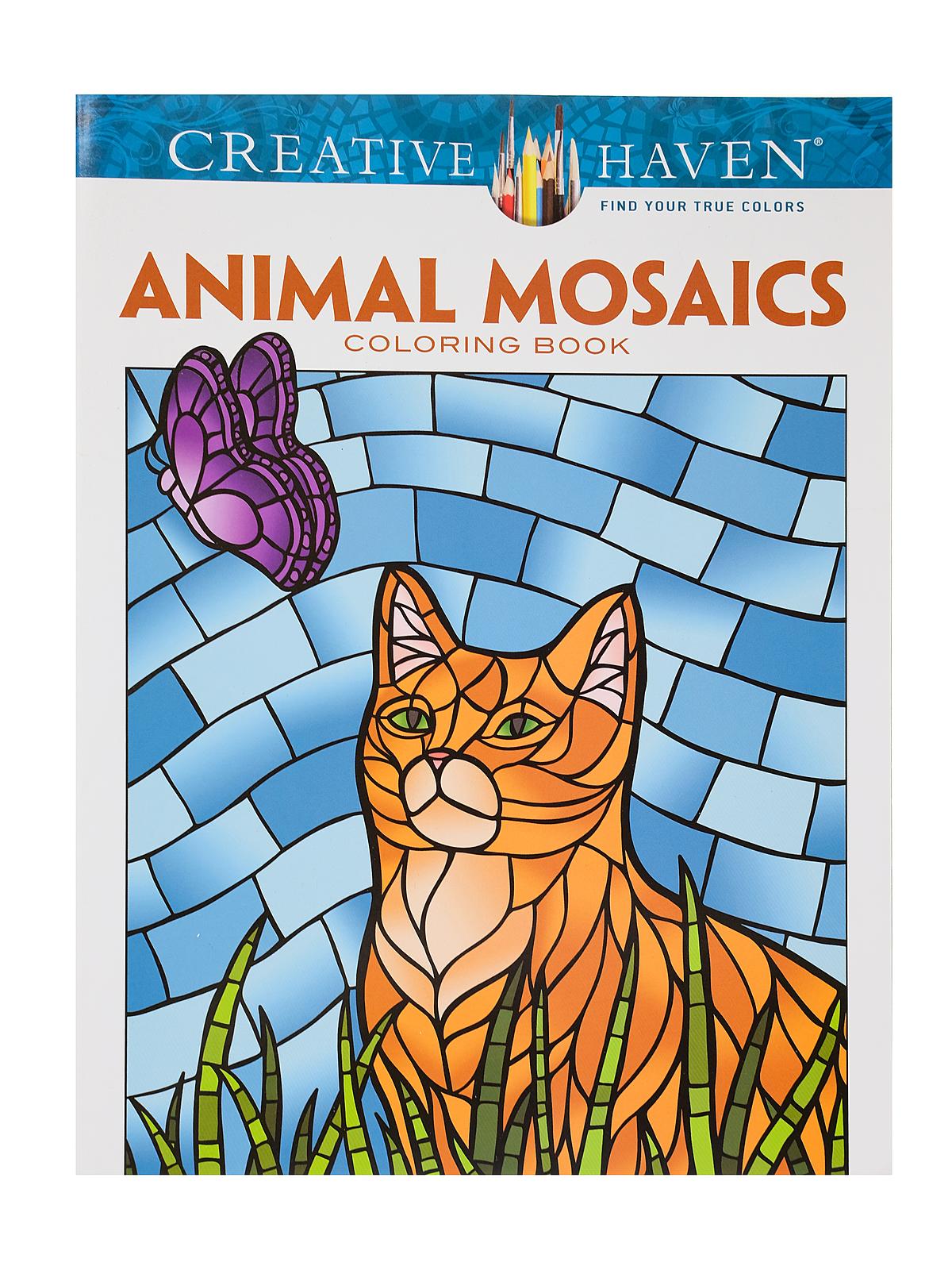 Creative Haven Coloring Books Animal Mosaics