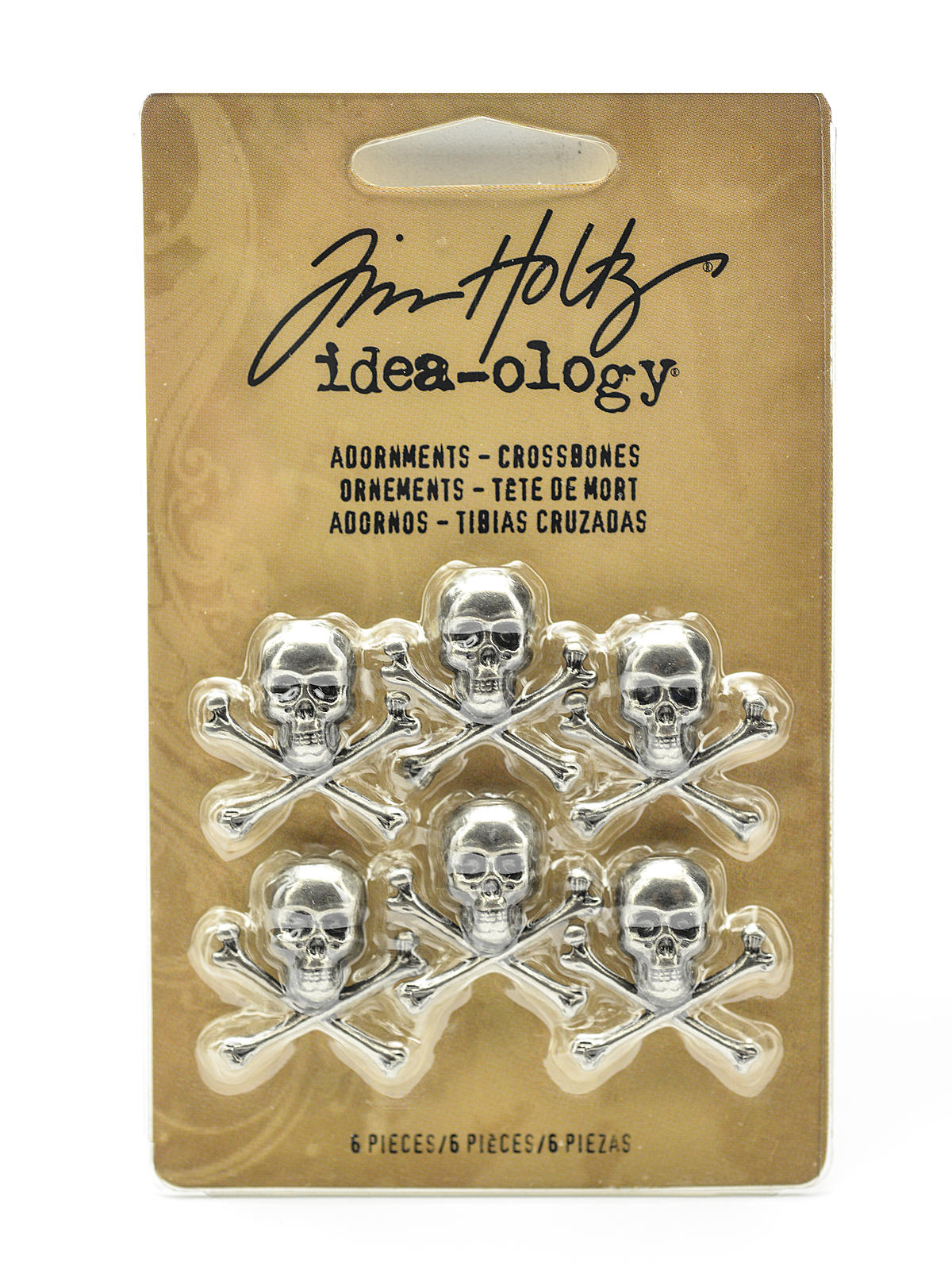 Idea-ology Findings crossbone adornment charms pack of 6