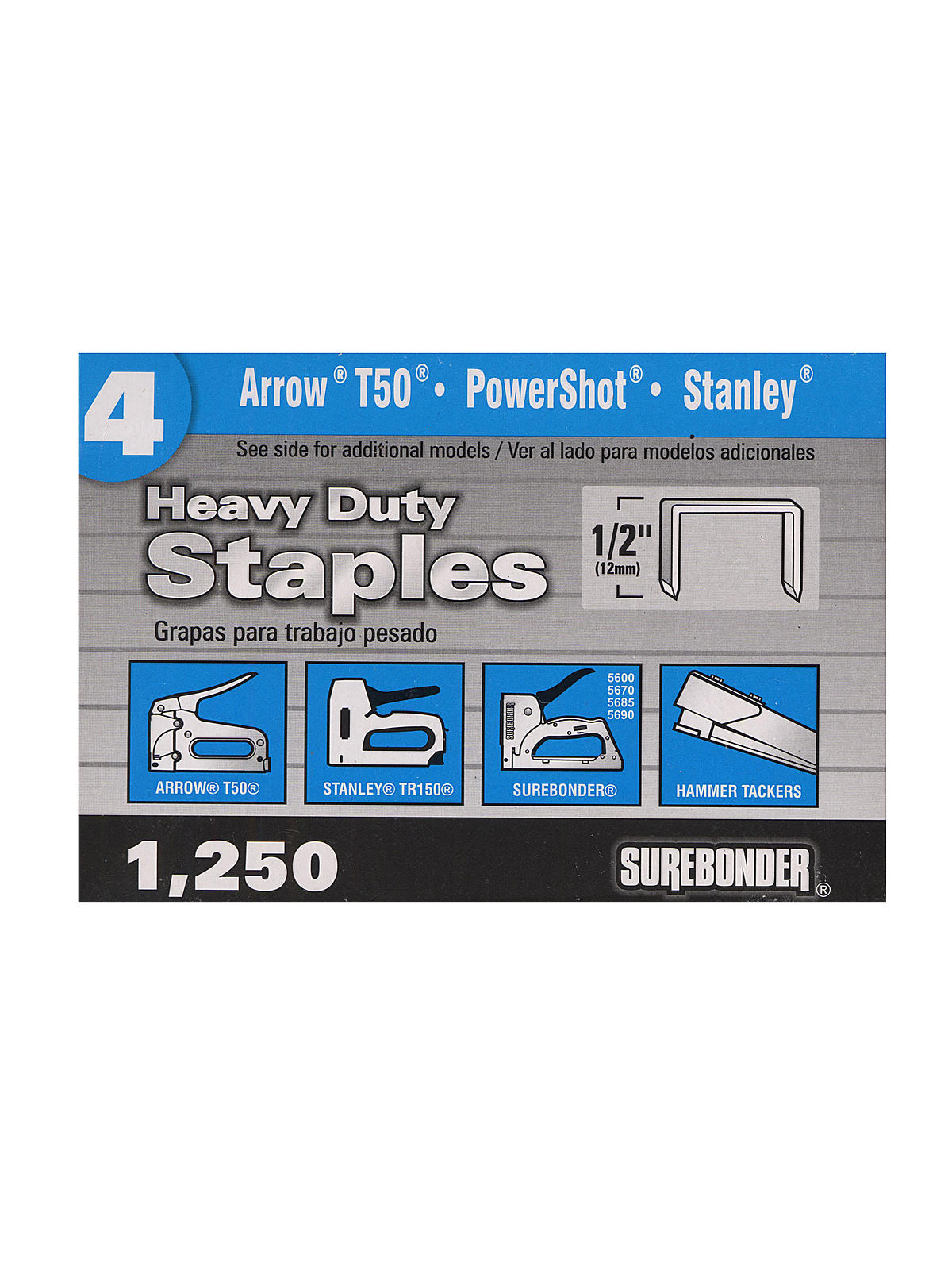 No. 4 Heavy Duty Staples 1 2 In. Pack Of 1250