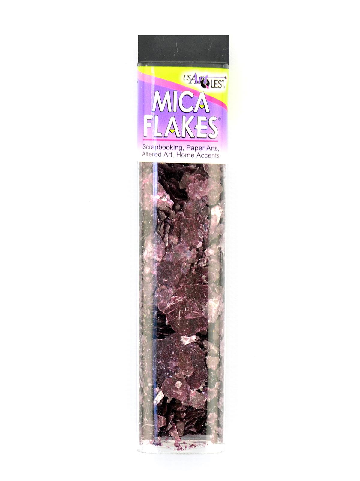 Mica Flakes amethyst each