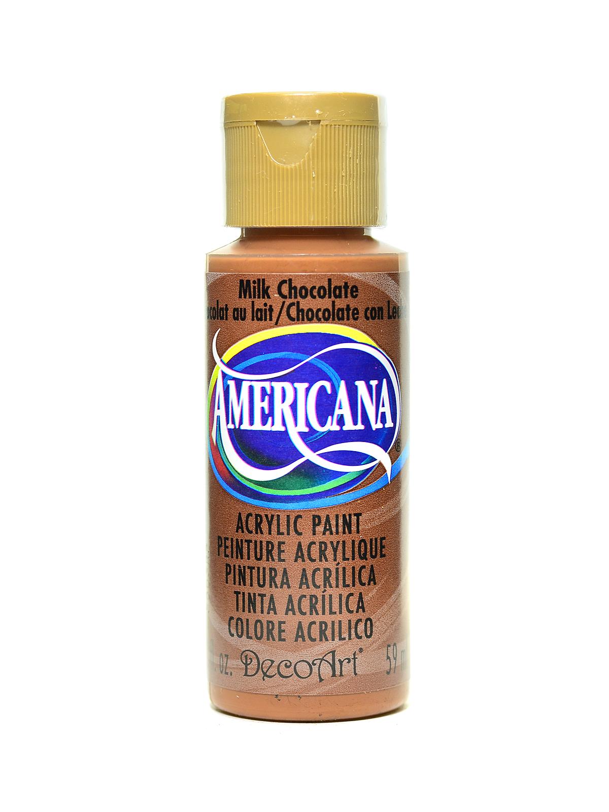 Americana Acrylic Paints milk chocolate 2 oz.