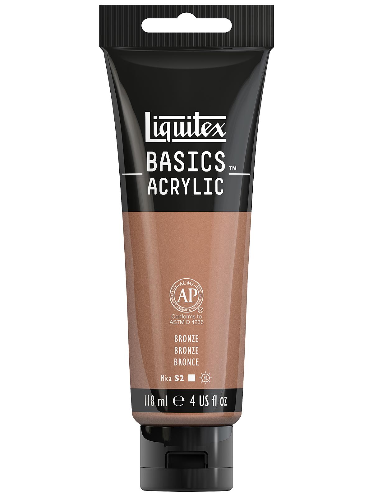 Basics Acrylics Colors Bronze 4 Oz. Tube