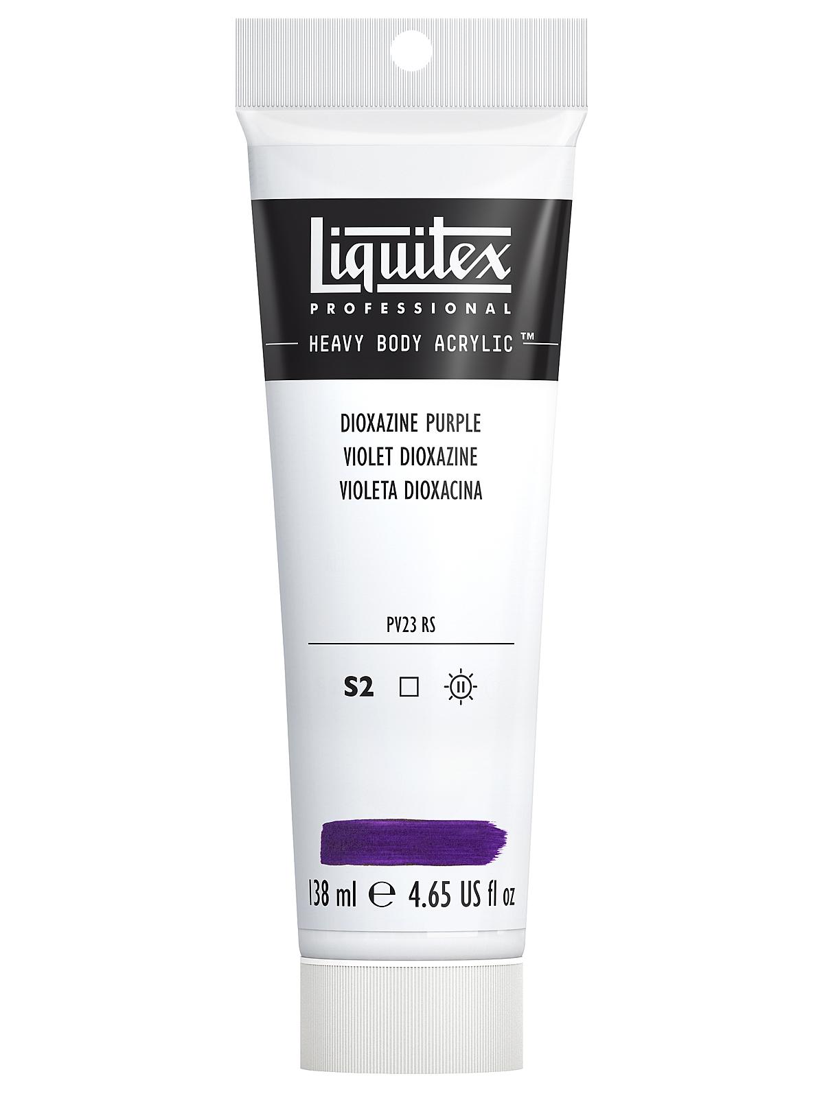 Heavy Body Professional Artist Acrylic Colors dioxazine purple 2 oz.