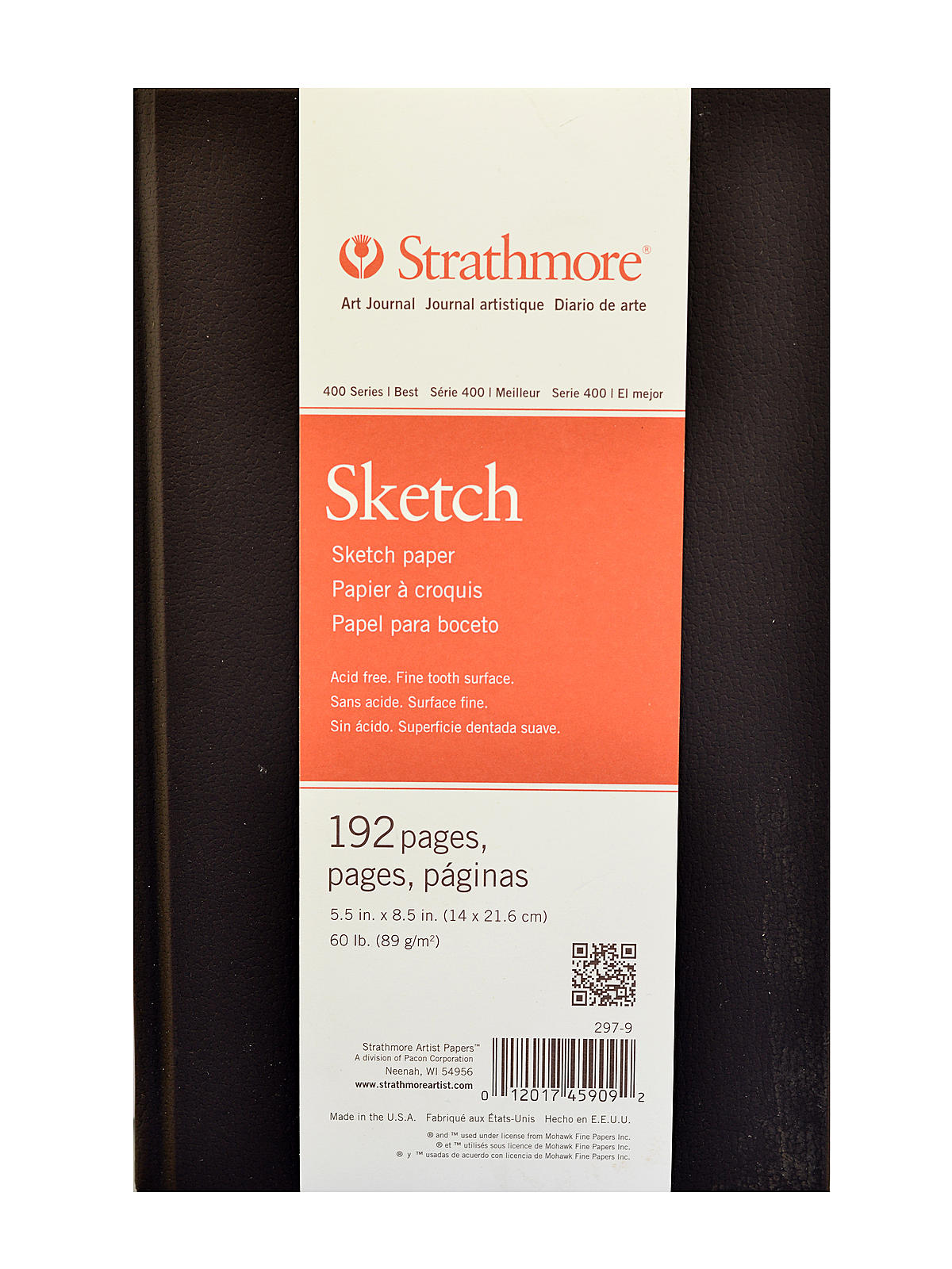 400 Series Hard Bound Sketch Book 8 1 2 in. x 5 1 2 in.