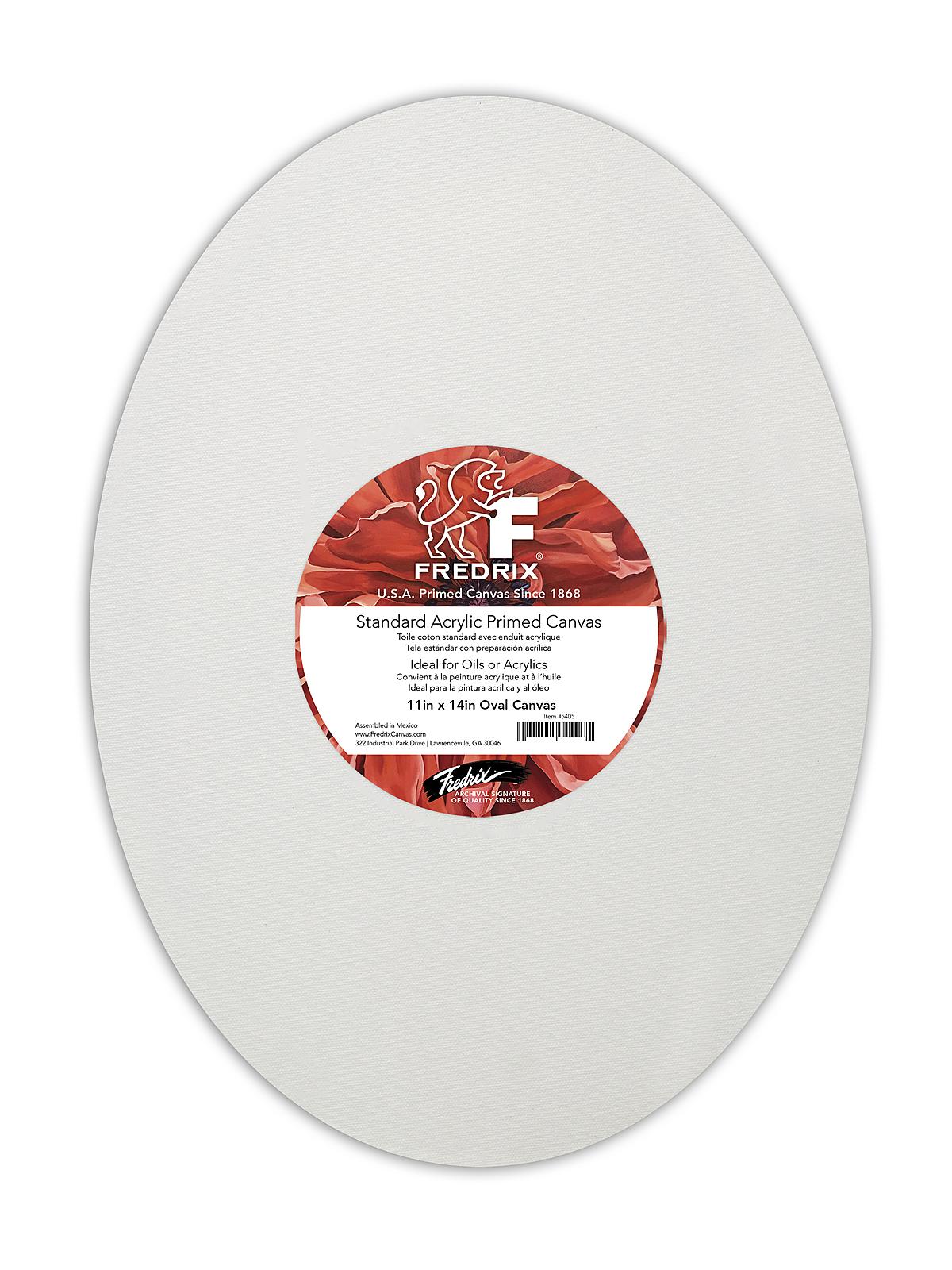 Oval Stretched Canvas 11 in. x 14 in. each