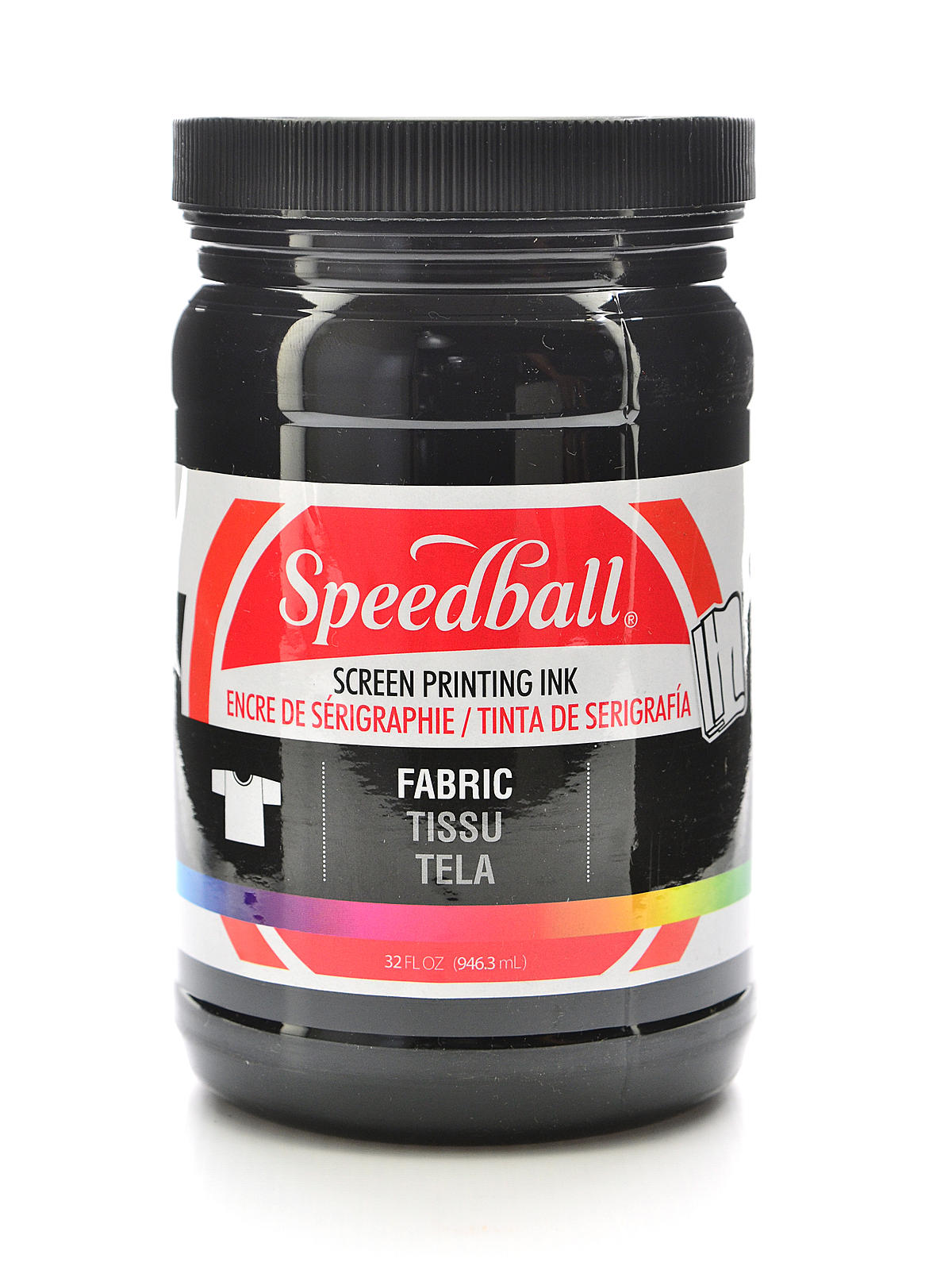 Fabric Screen Printing Ink black 32 oz.