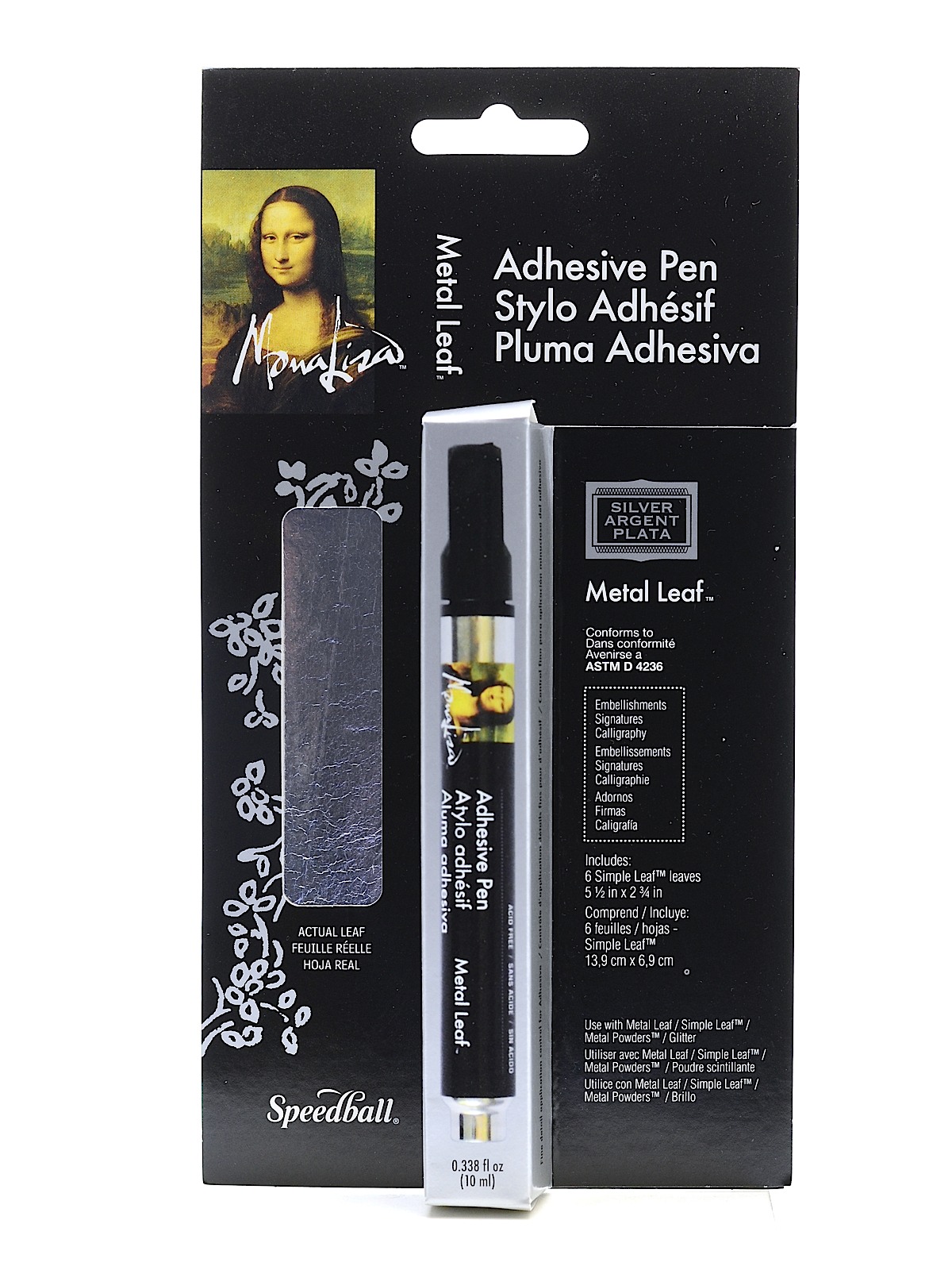 Adhesive Pen pen plus silver leaf