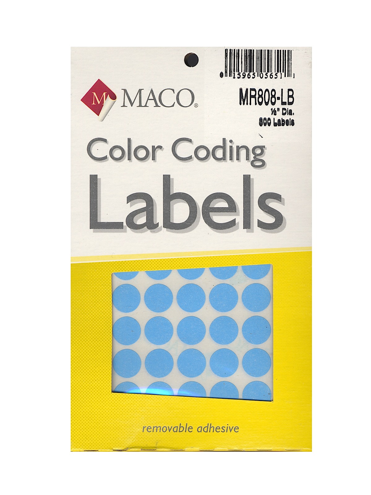 Color Coding Labels 1 2 in. round light blue pack of 800