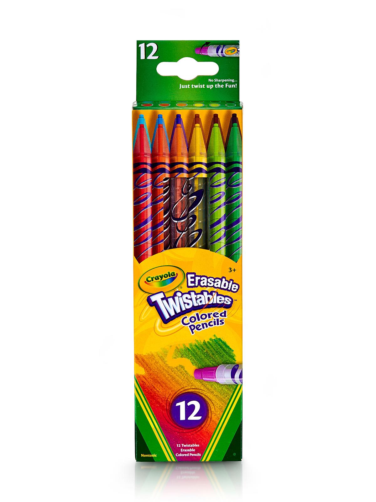 Erasable Twistables Colored Pencils pack of 12