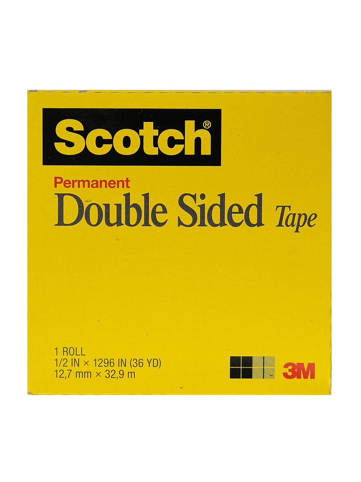 Permanent Double Sided Tape 1 2 In. X 36 Yd. Roll With 3 In. Core 665