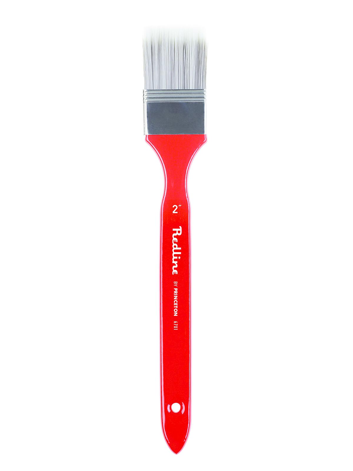 Series 6700 Red Line Brushes 2 In. Flat Long Handled Mottler