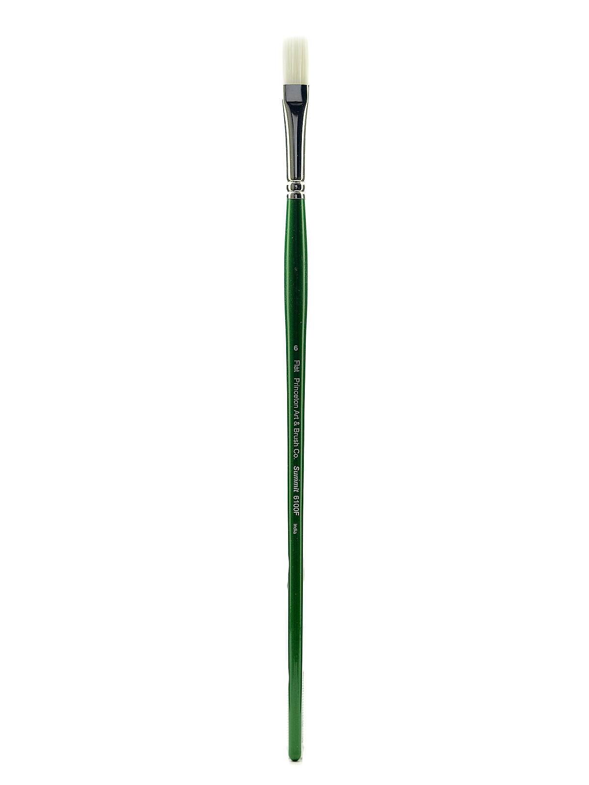 6100 Summit White Synthetic Long Handle Brushes 6 Flat