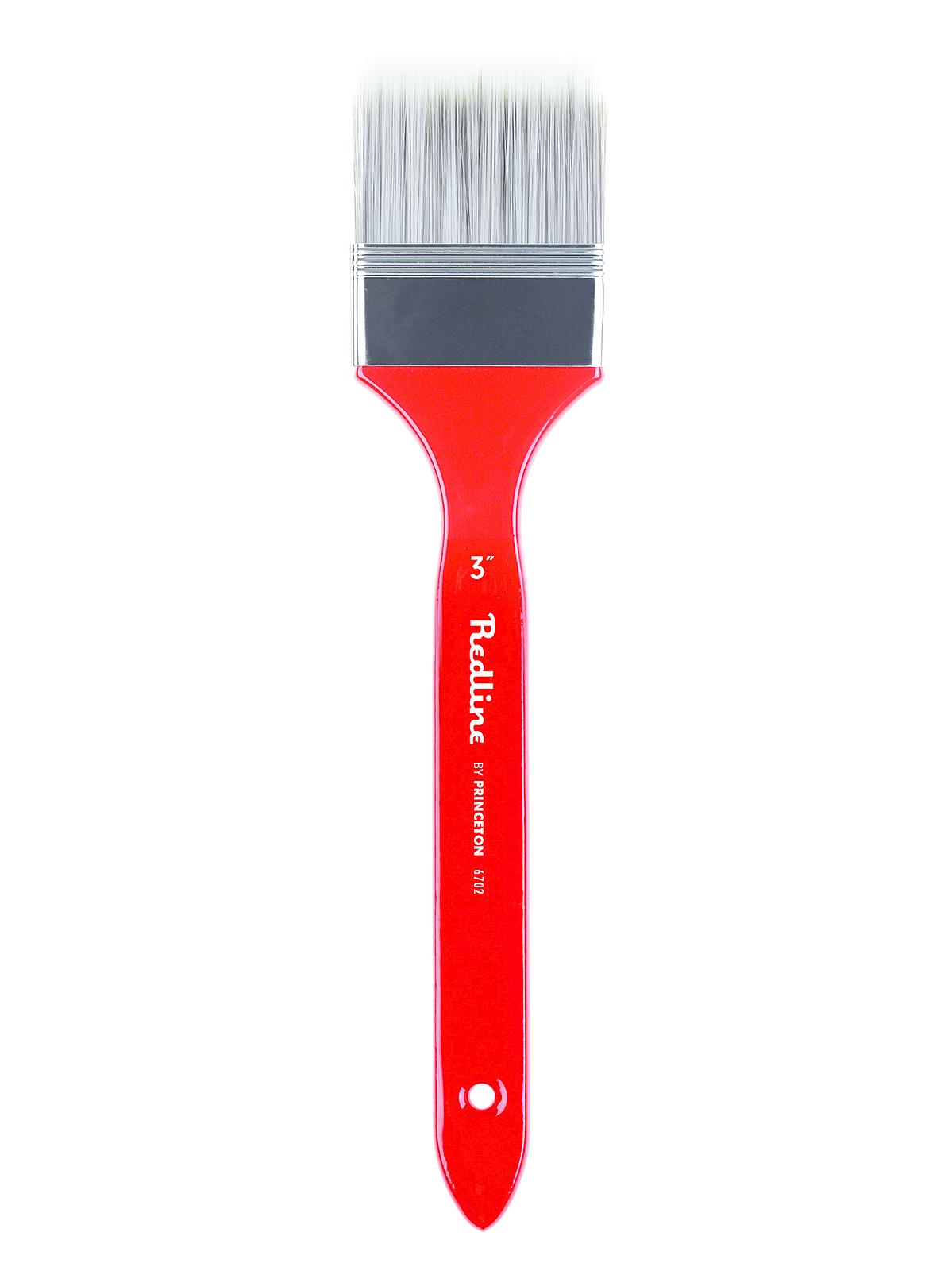 Series 6700 Red Line Brushes 3 In. Flat Long Handled Mottler