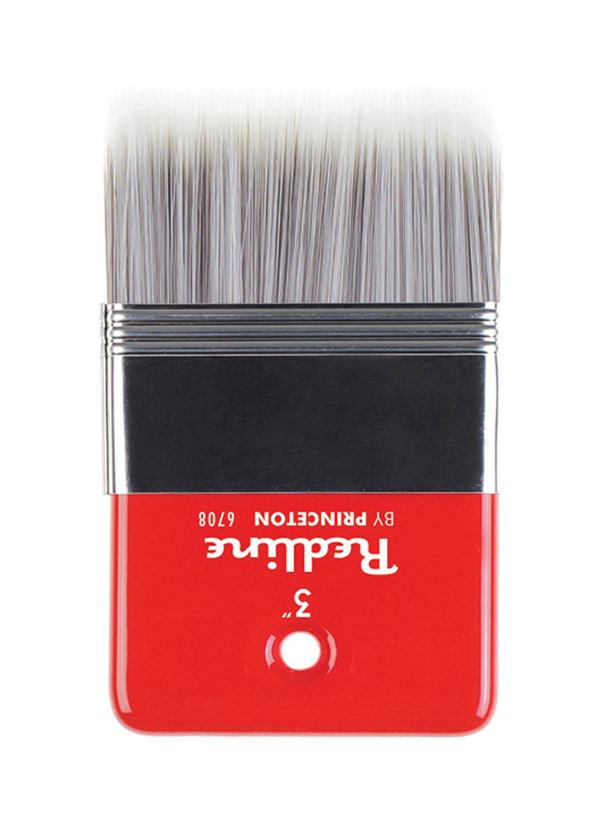 Series 6700 Red Line Brushes 3 in. flat paddle