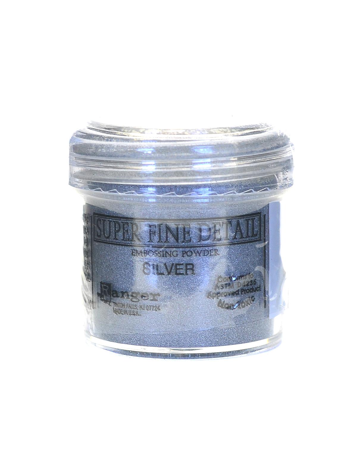 Embossing Powder Super Fine Silver 1 Oz. Jar