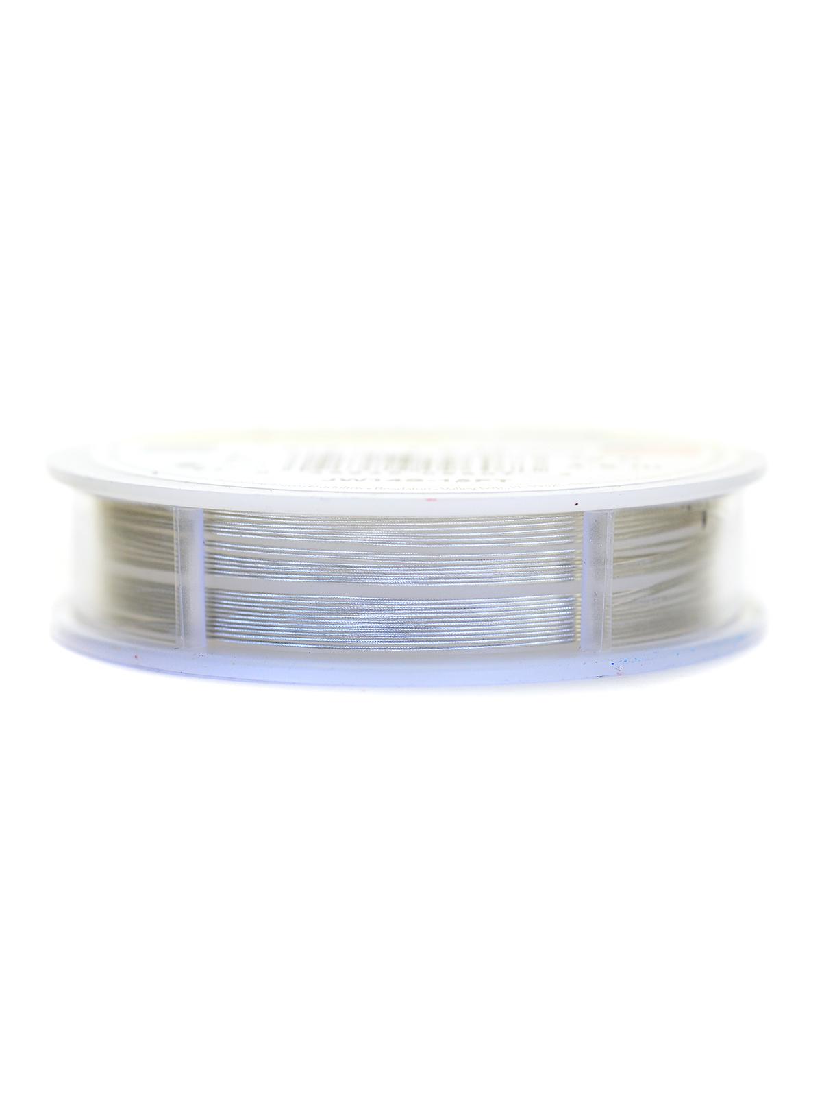 19 Strand Bead Stringing Wire Metallic Silver Color .015 In. (0.38 Mm) 15 Ft. Spool