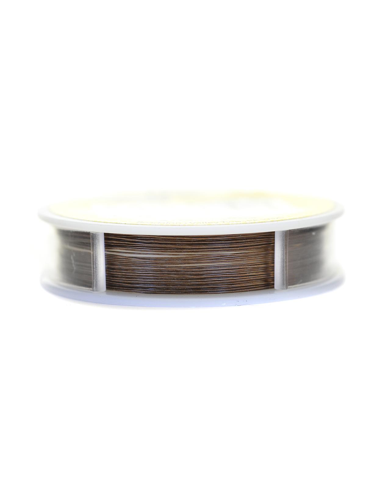19 Strand Bead Stringing Wire bronze .015 in. (0.38 mm) 30 ft. spool