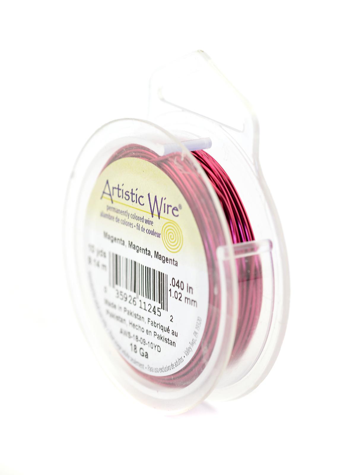 Spools 10 yd. magenta 18 gauge