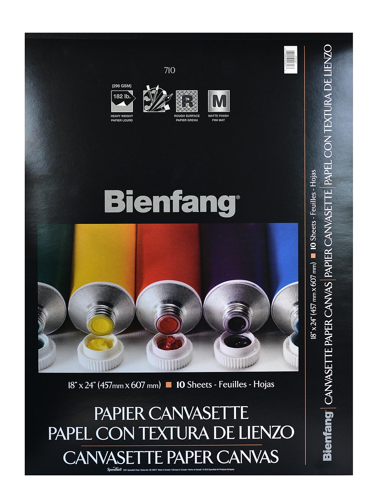 Canvasette Paper Canvas 18 In. X 24 In. Pad Of 10 Sheets