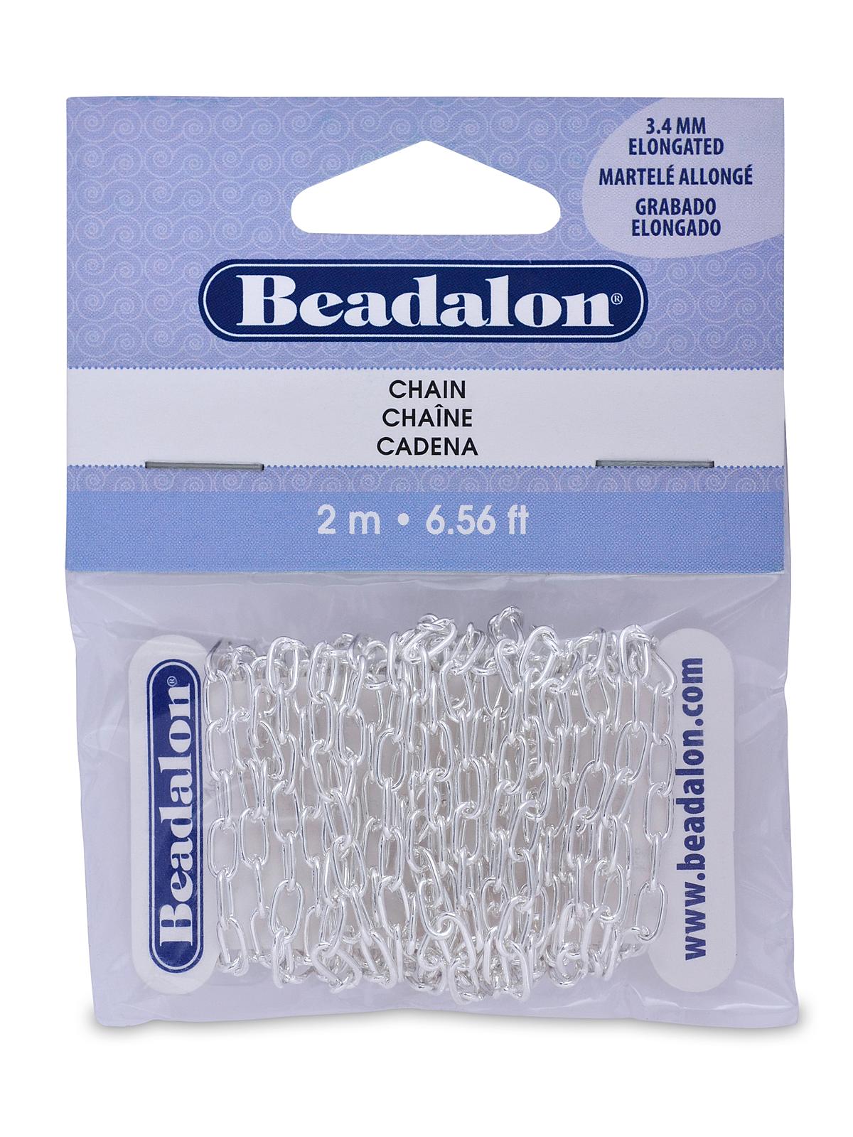 Chains Elongated Cable Silver 6.56 Ft.
