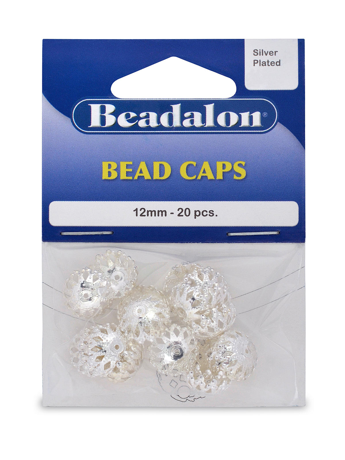 Bead Caps 12 Mm Silver Pack Of 20