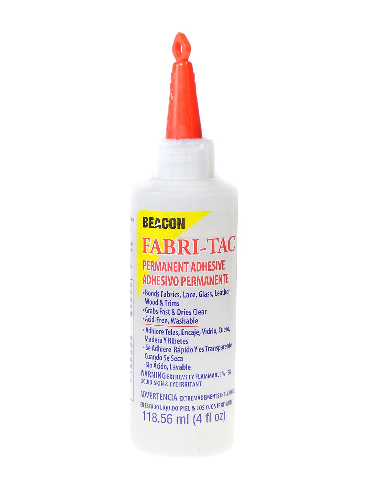 Fabri-Tac Permanent Adhesive 4 oz. bottle