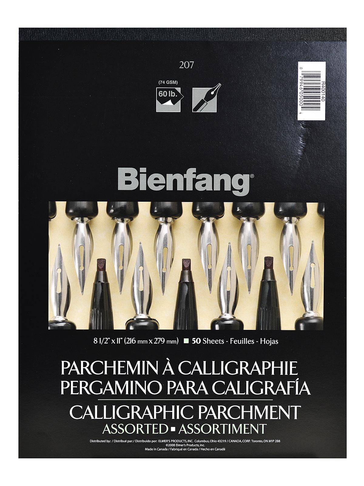 Calligraphic Parchment Pads 8 1 2 in. x 11 in. assorted 50 sheets