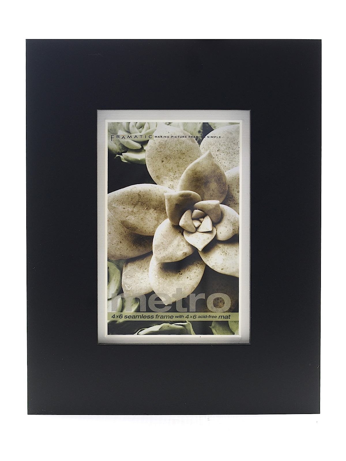 Metro Seamless Panel Frames black 7 in. x 9 in. 4 in. x 6 in. opening