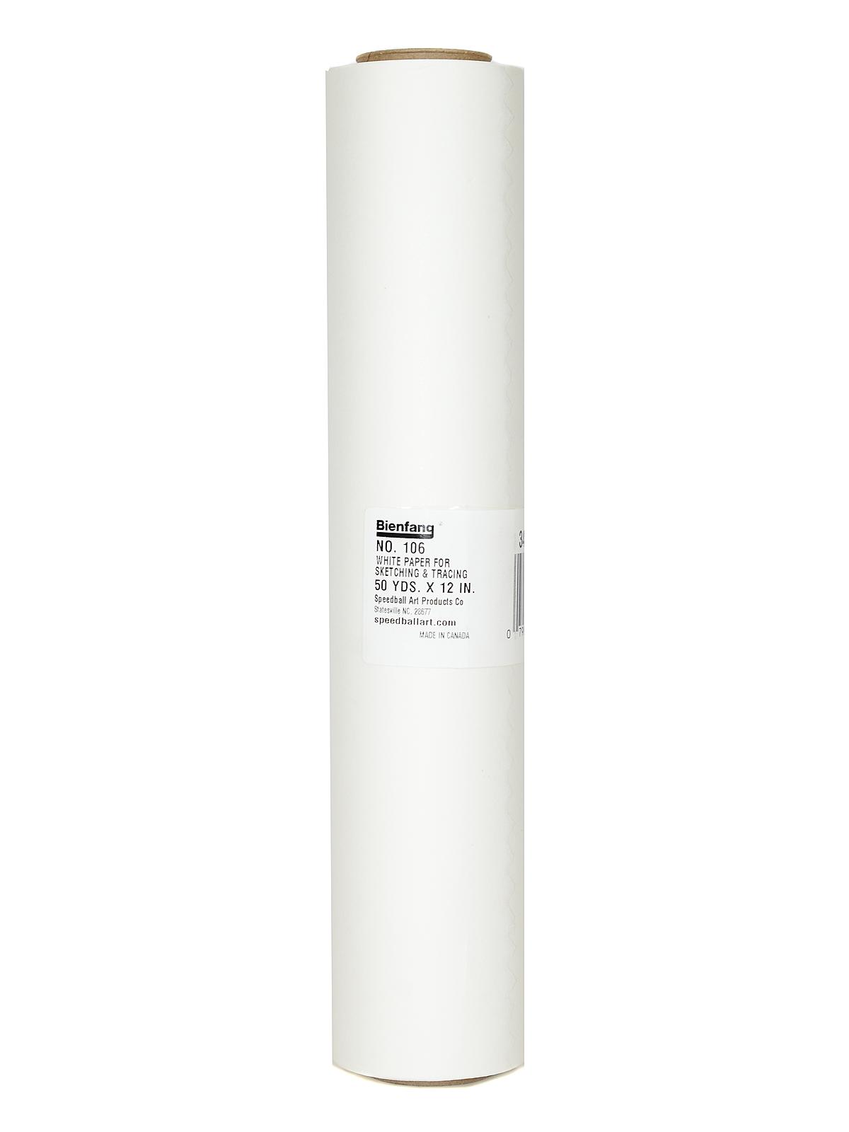No.106 White Paper for Sketching & Tracing 12 in. x 50 yd. roll