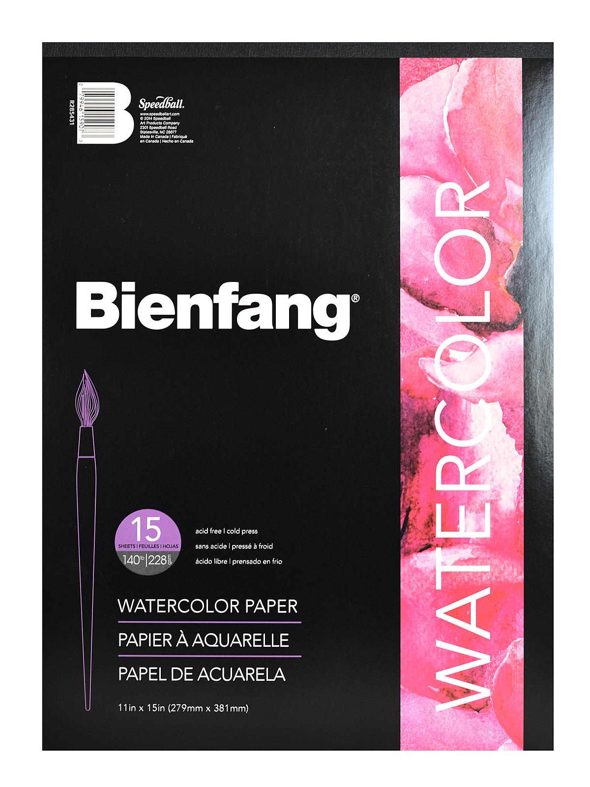 Ph Neutral Watercolor Paper 11 In. X 15 In. Pad Of 15