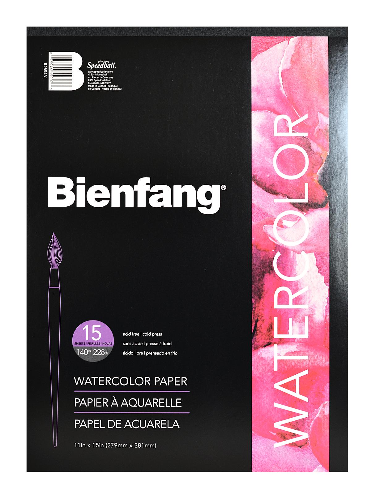 pH Neutral Watercolor Paper 11 in. x 15 in. pad of 15