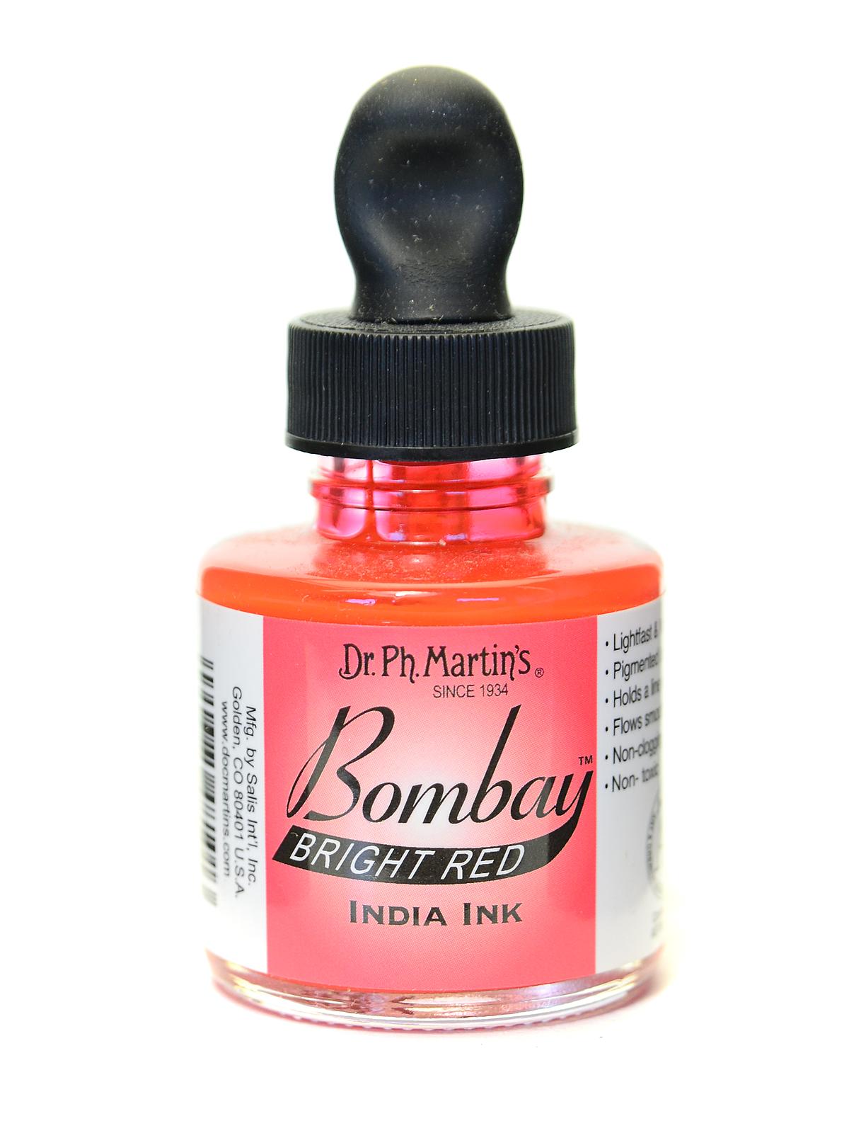 Bombay India Ink 1 Oz. Bright Red