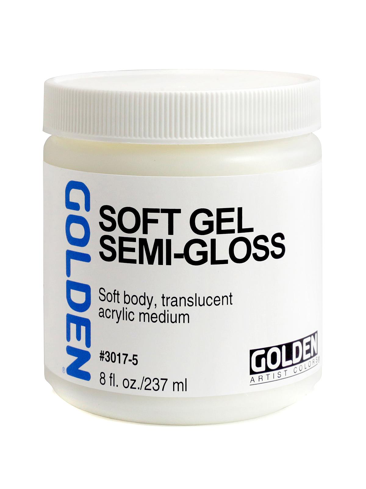 Gel Mediums Soft Semi-gloss 8 Oz.