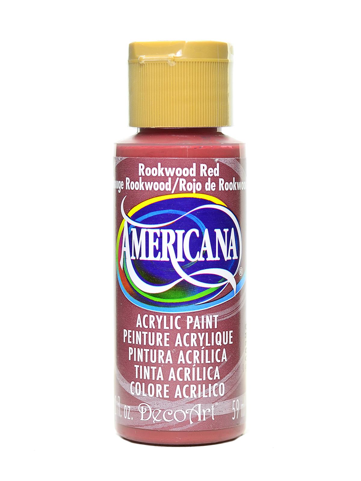 Americana Acrylic Paints Rookwood red 2 oz.